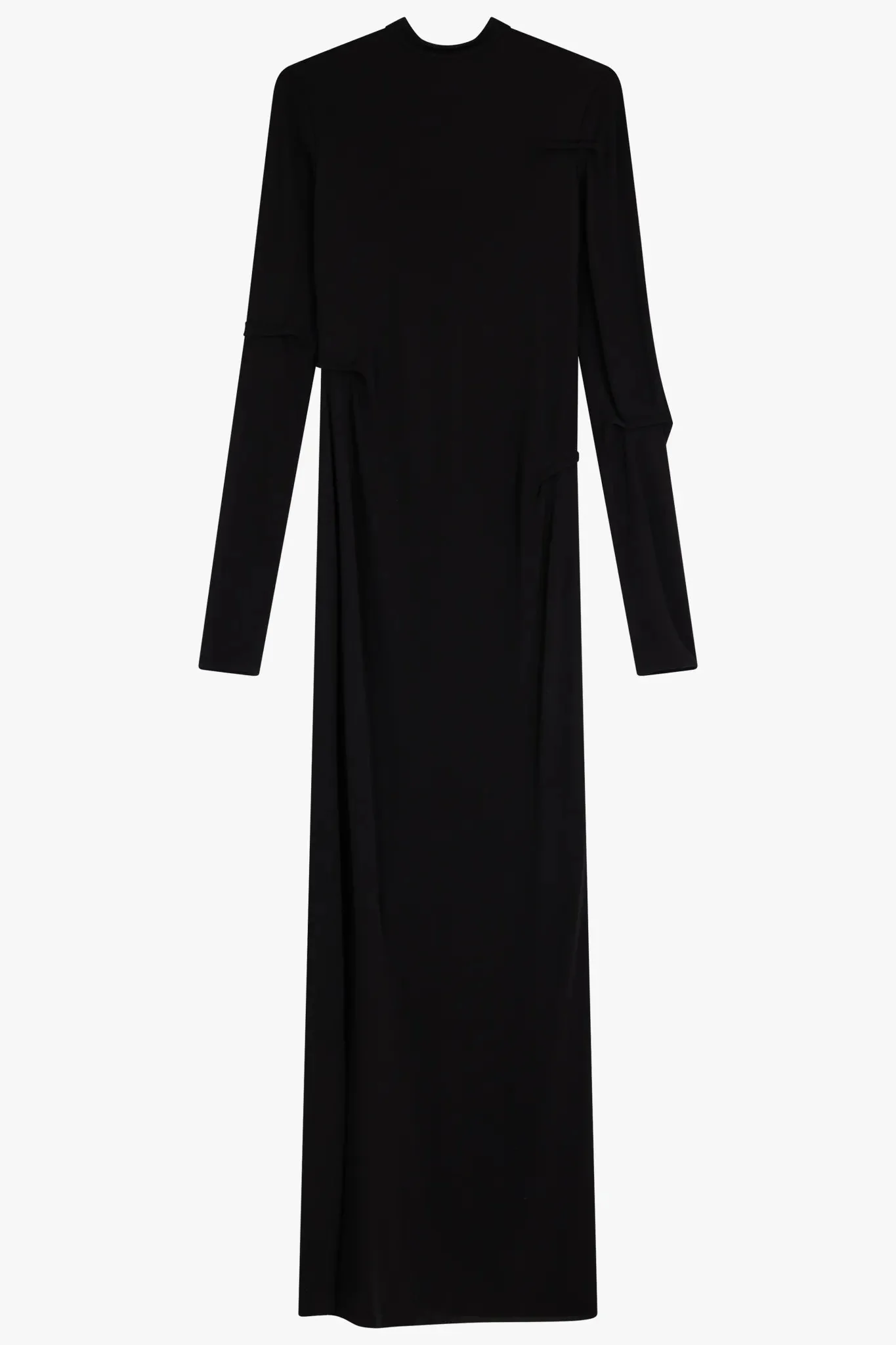 Gauchere Jersey Highneck Dress in Black - Image 5