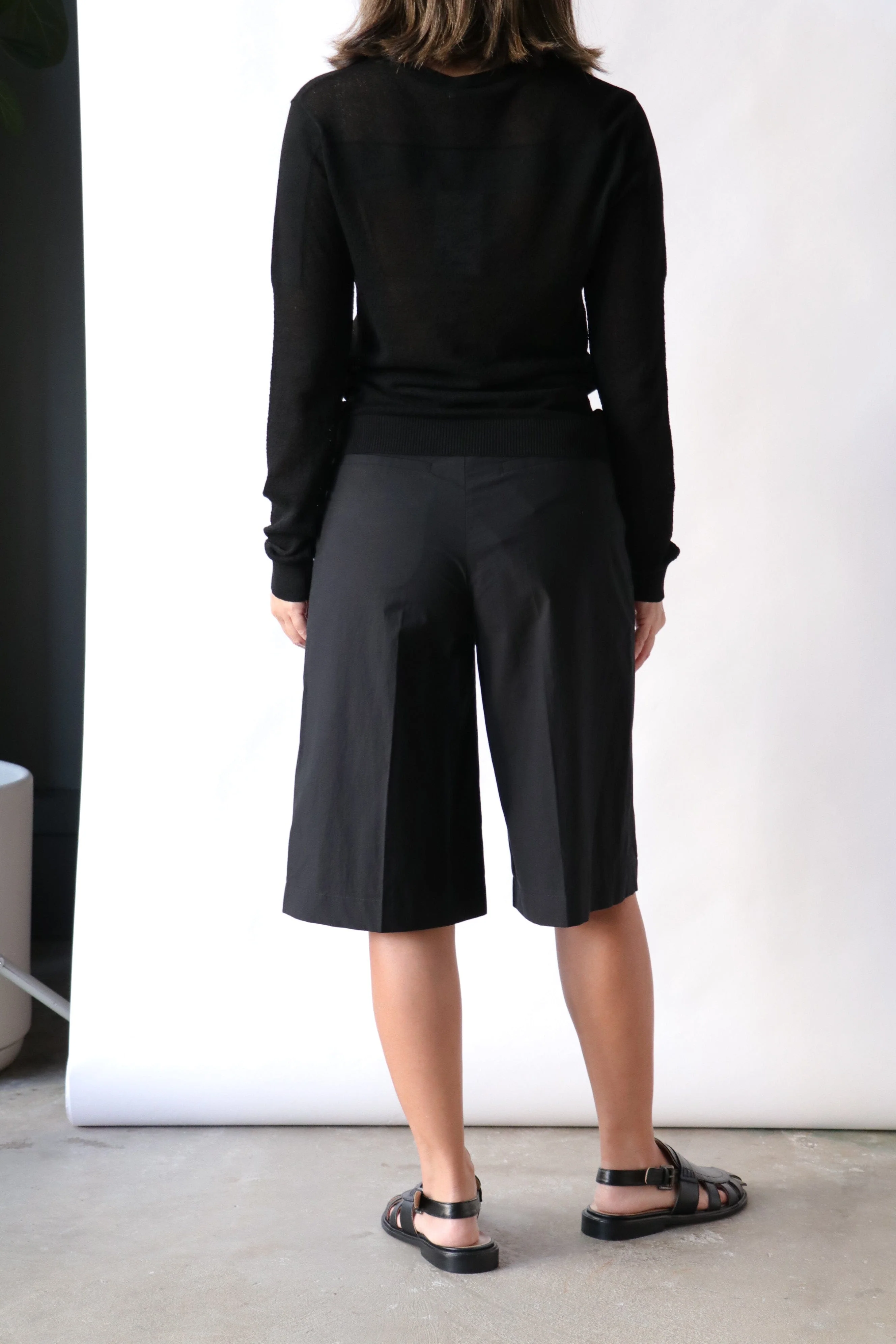 Gauchere Long Sleeve Top in Black - Image 4
