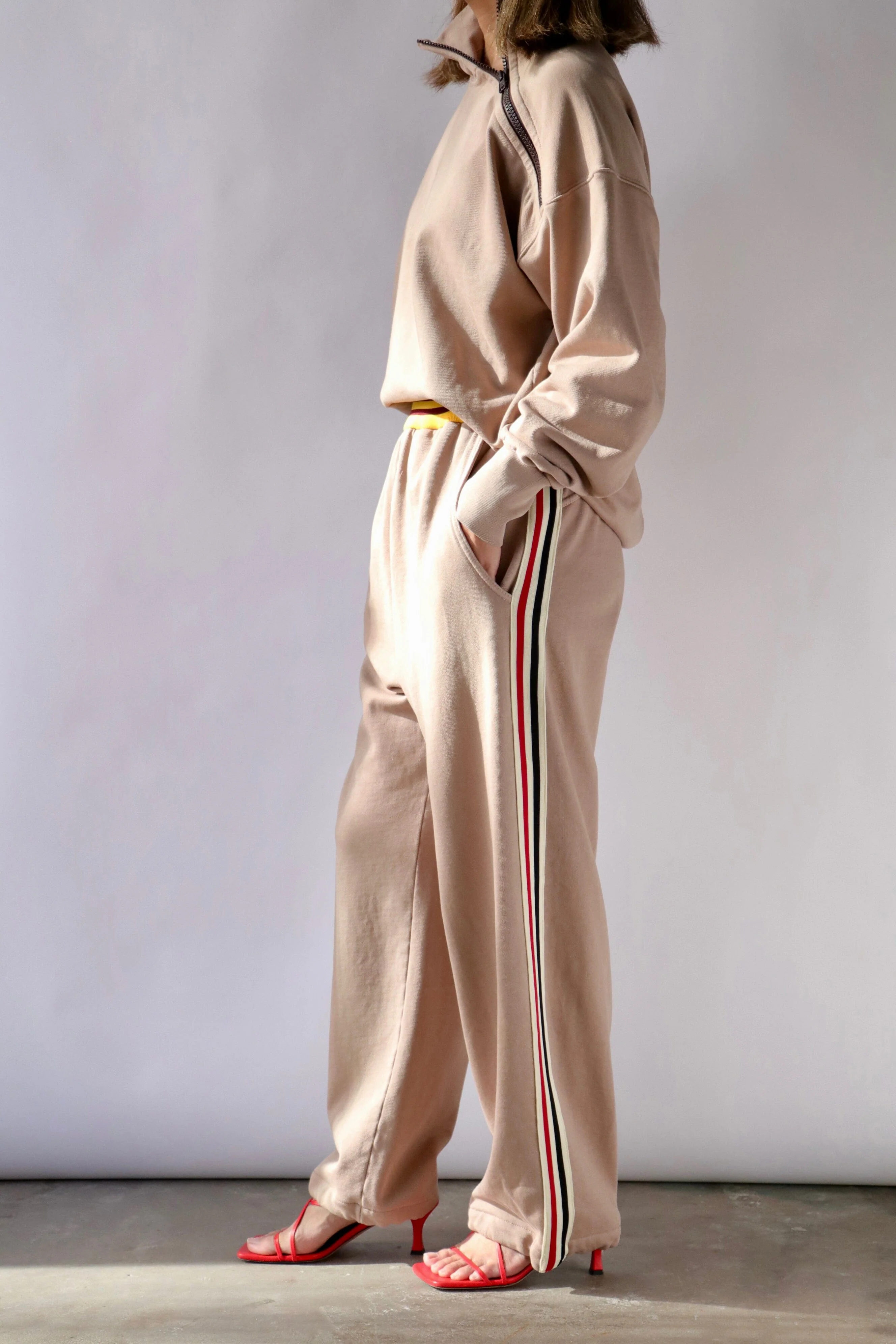 Rachel Comey Lister Sweatshirt in Buff - Image 3