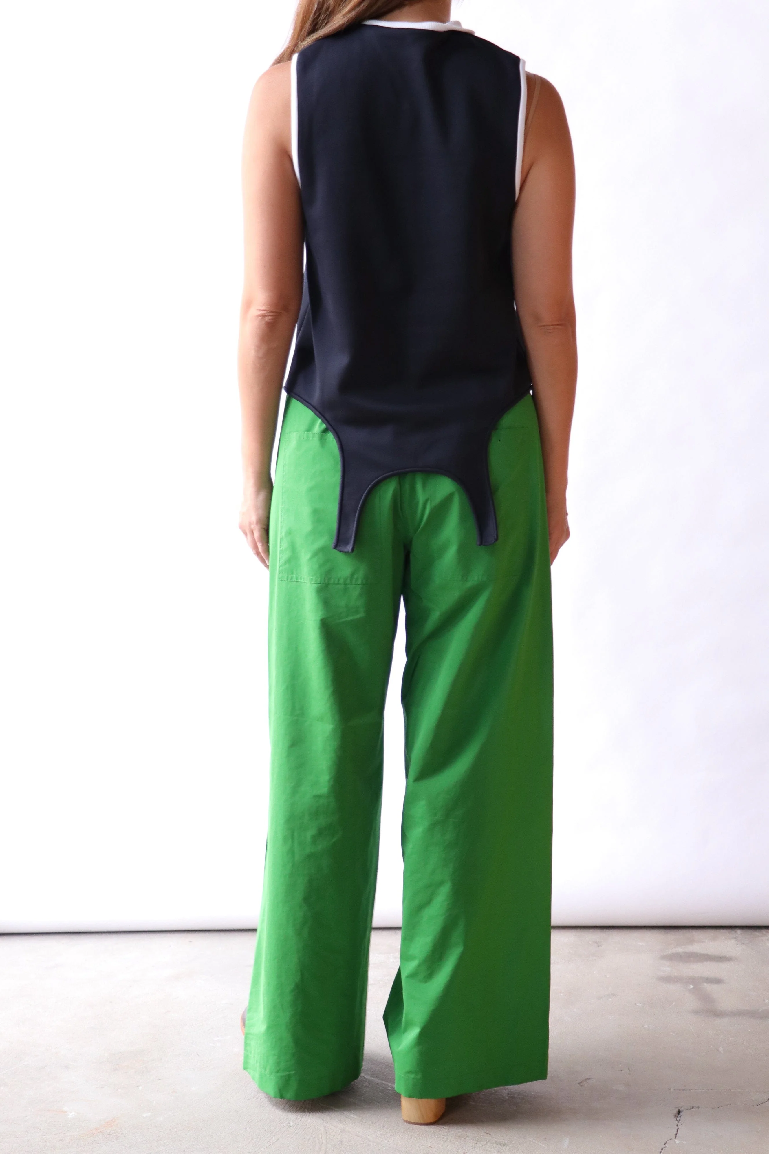 Tibi Active Knit Flip Tank in Navy - Image 5