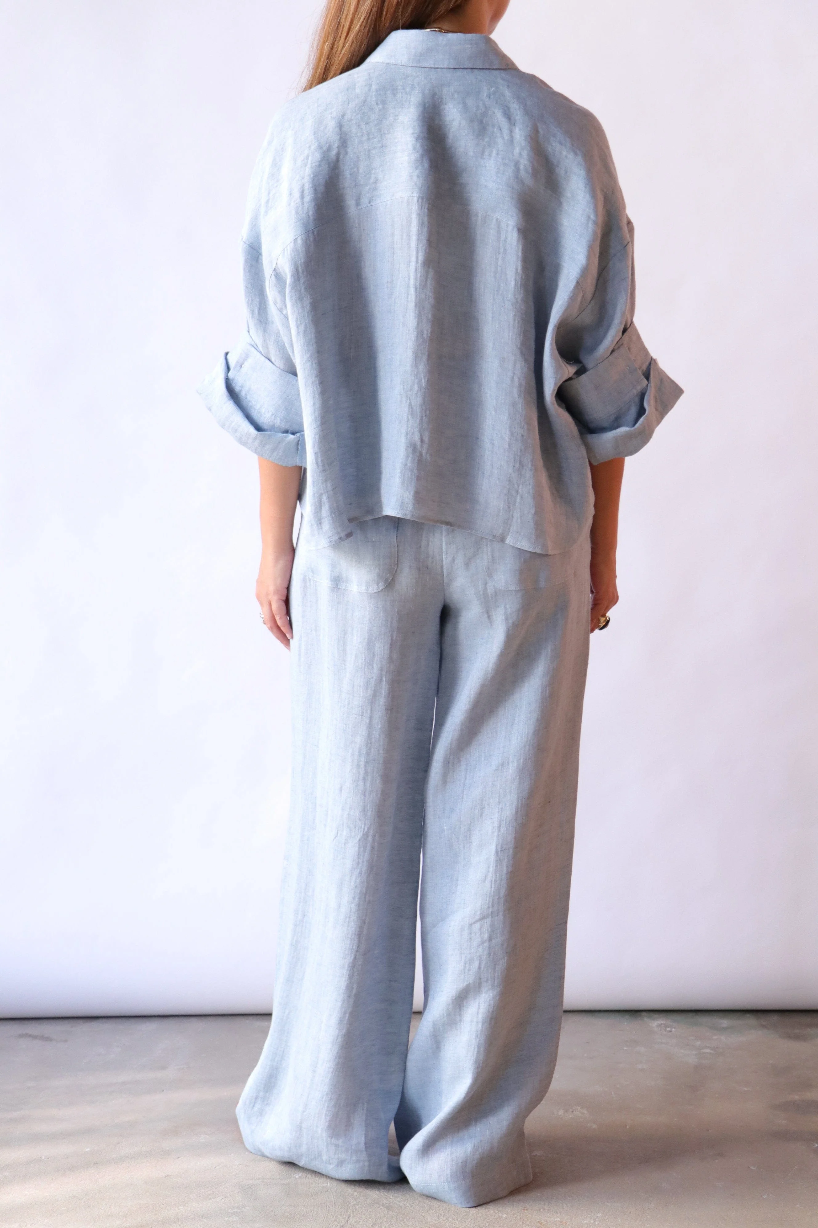 TWP Next Ex Top in Light Indigo - Image 5