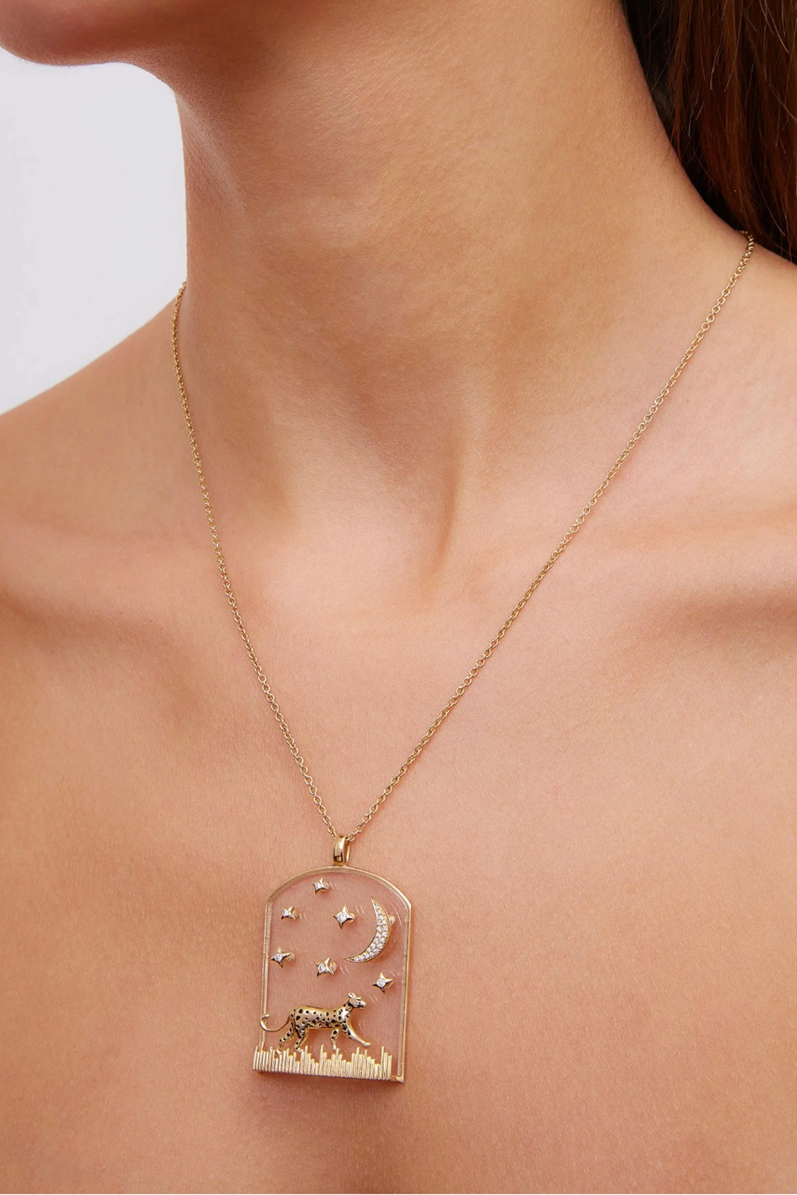 Yvonne Leon Pendentif La Savane Or Jaune - Image 6